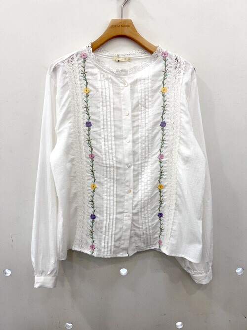 Chemisier AJC Sans Col Blanc Taille 42 - Style Blouse, Occasion Très Bon état