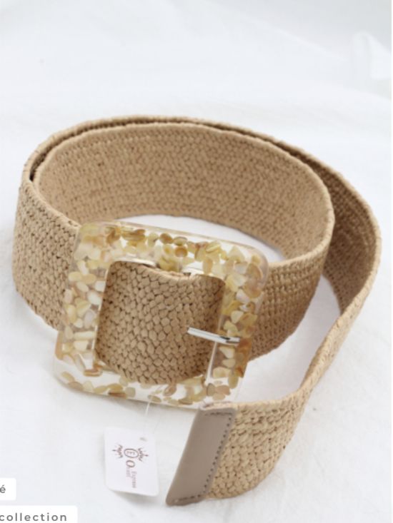 Ceinture top effet paille