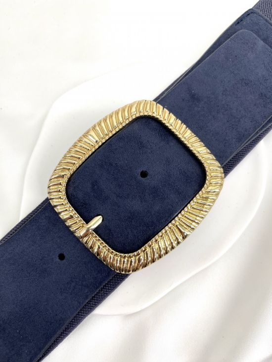Ceinture large bleu marine online