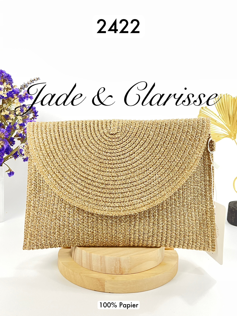 Sac paille synth?�tique dor?� Dor?� - Boutique - Luce-shop V??tements Femmes